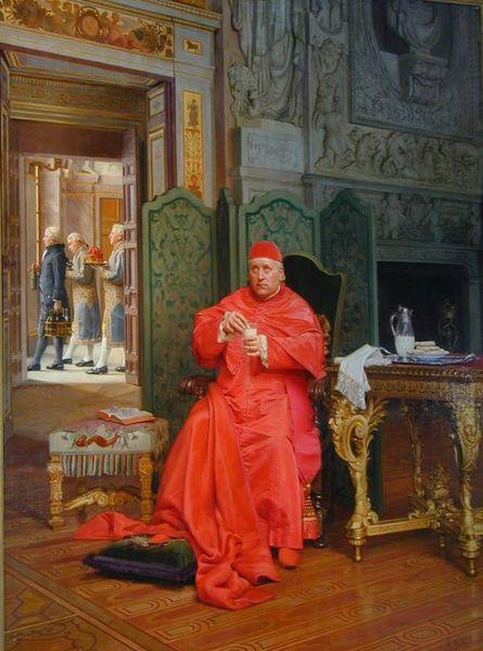 Jehan Georges Vibert The Diet oil painting picture